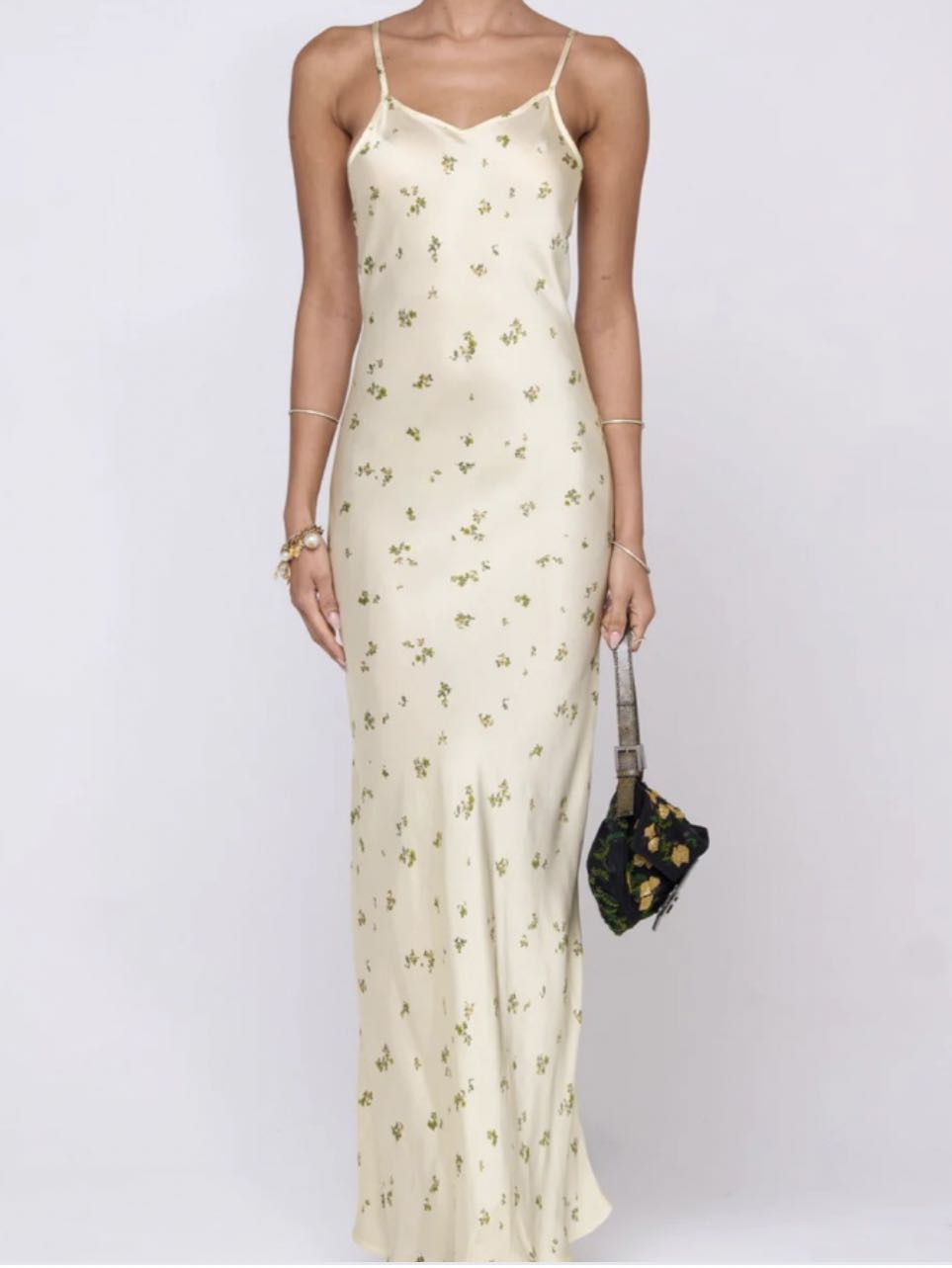 Floral Satin Slip Dress