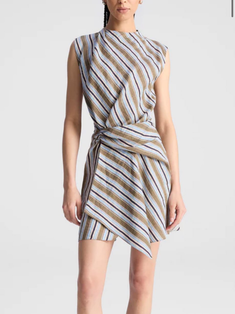 ALC Dion Striped Mini Dress in Hazel Stripe - Size 4