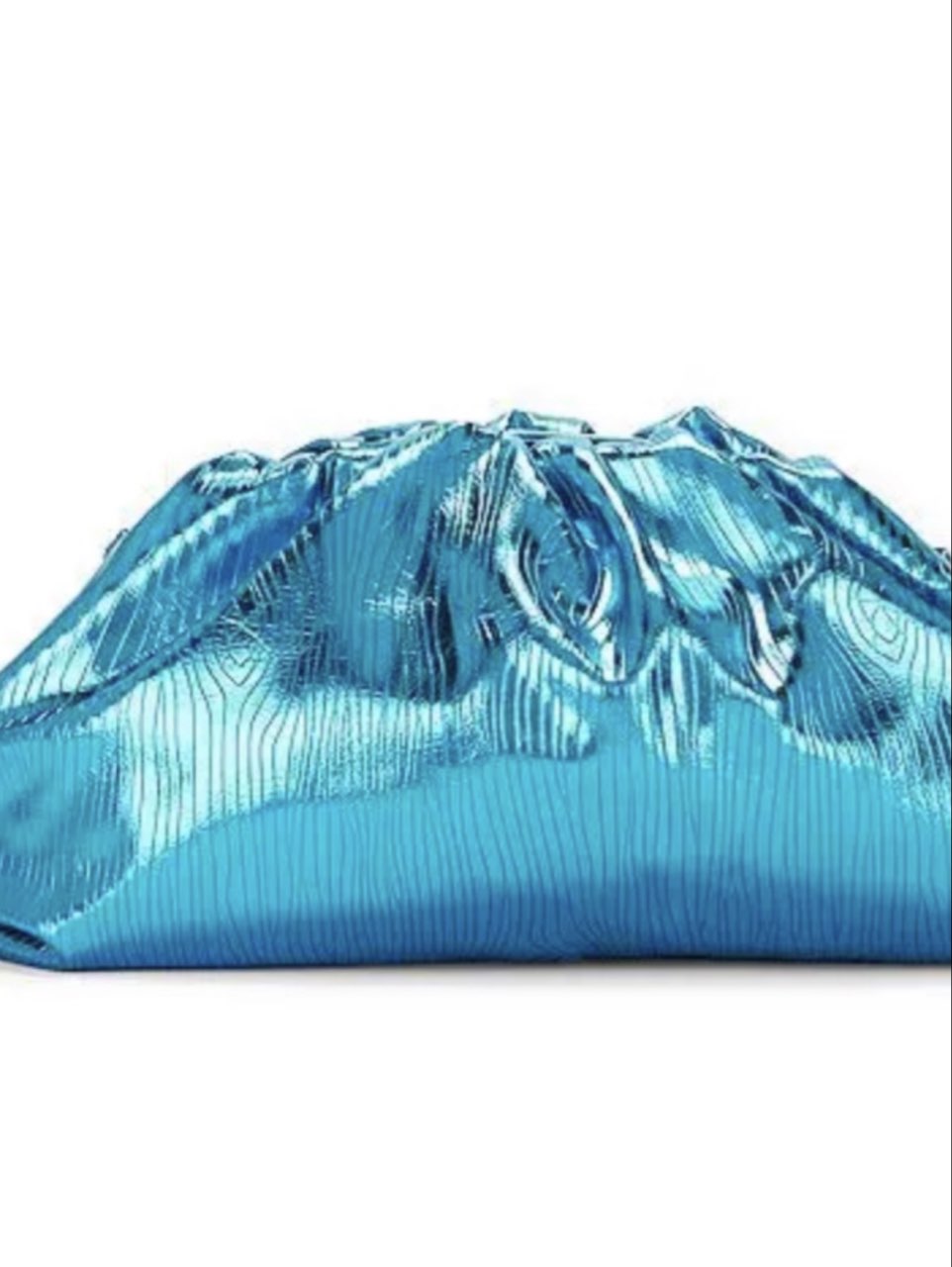 Blue Metallic Crossbody Bag