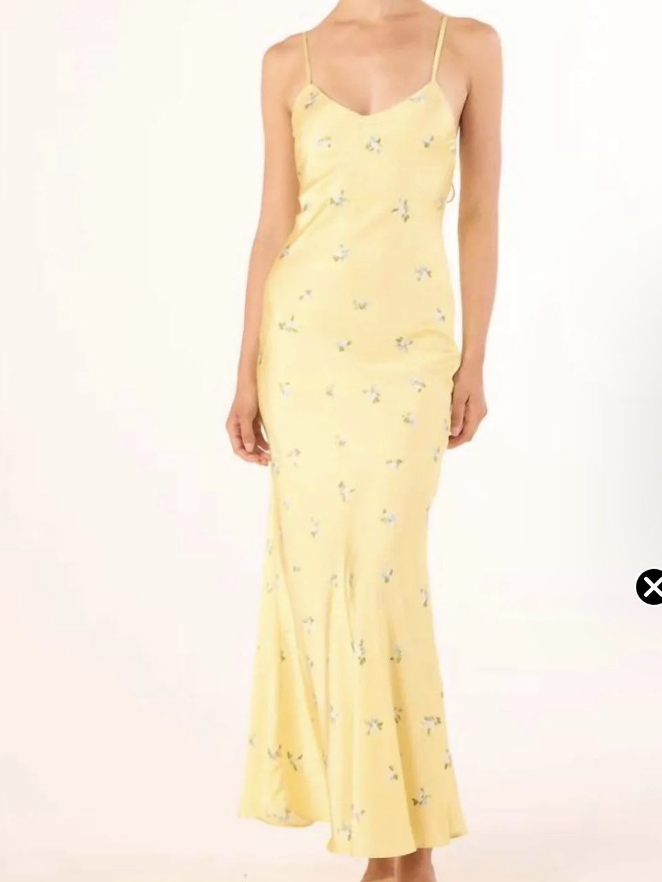 Long yellow misa dress