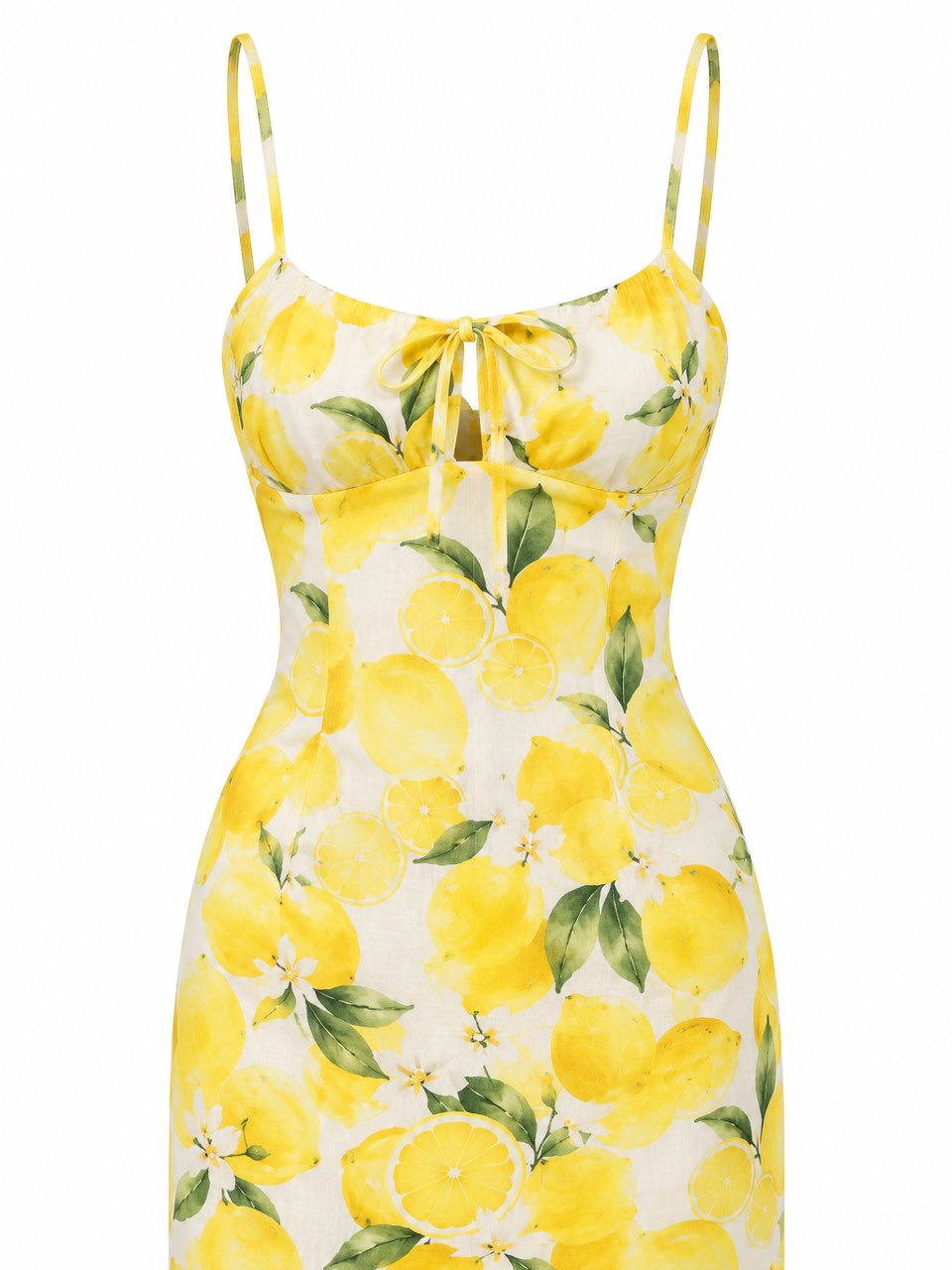 Lemon Print Mini Dress