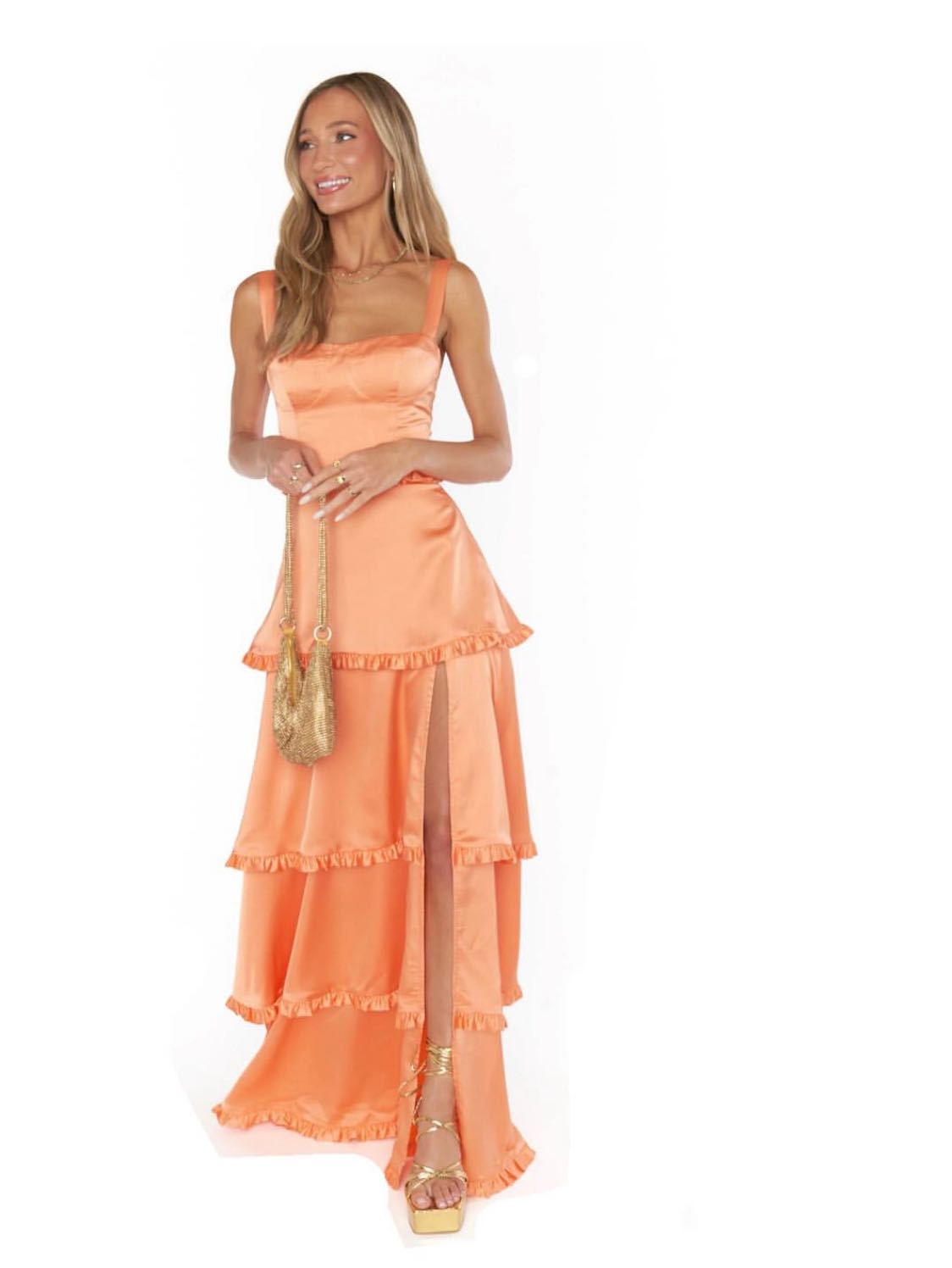 The cutest orange dress