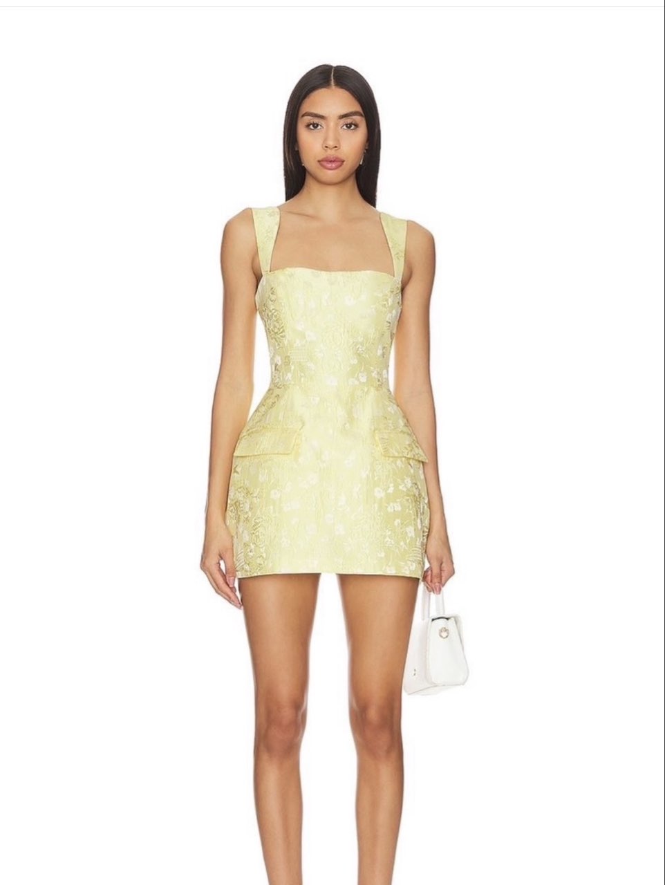 Amanda Uprichard Yellow Mini Dress