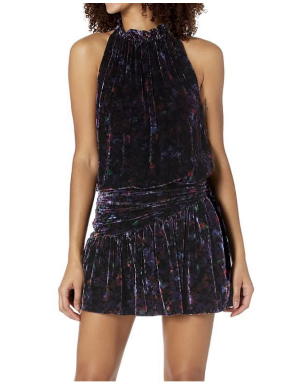 velvet mini dress