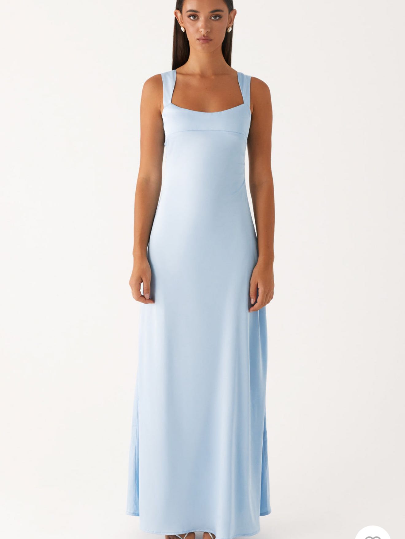 Odette Satin Maxi Dress- Peppermayo