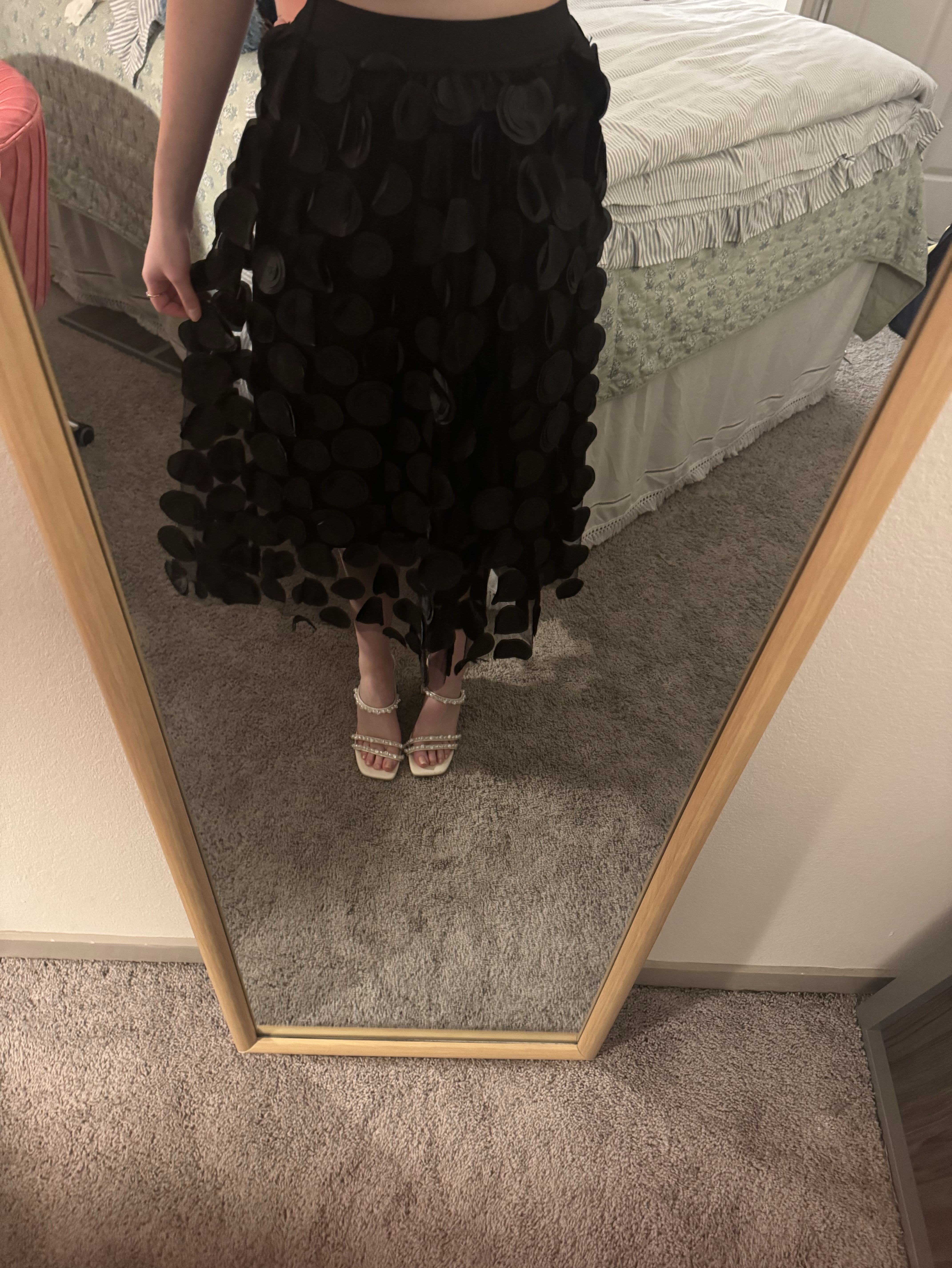 Black maxi skirt