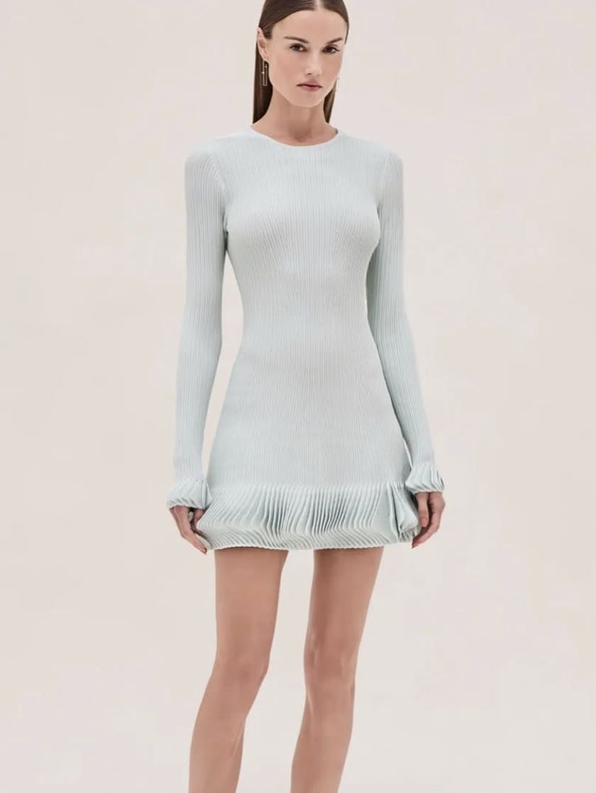 ALEXIS Ice blue dress