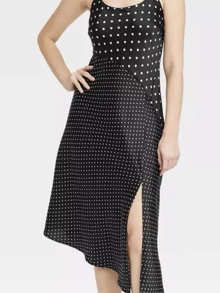 Polka dot midi