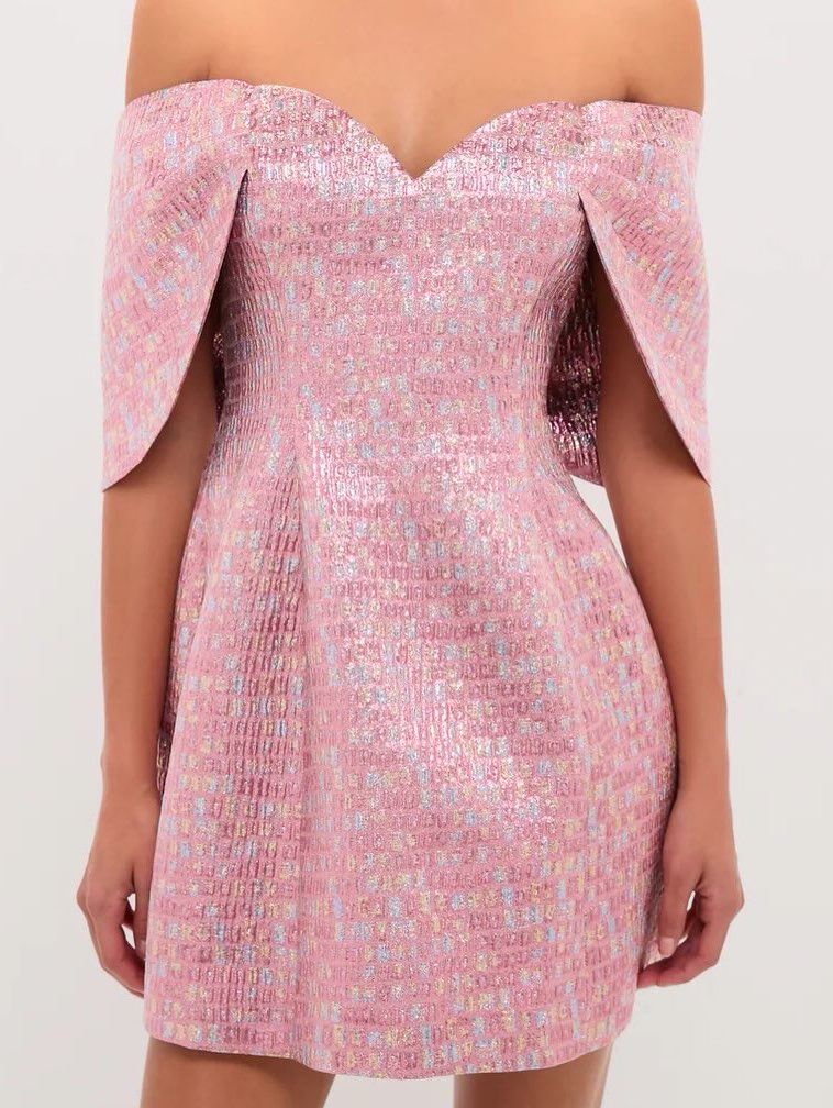 Pink Sparkly Mini Dress