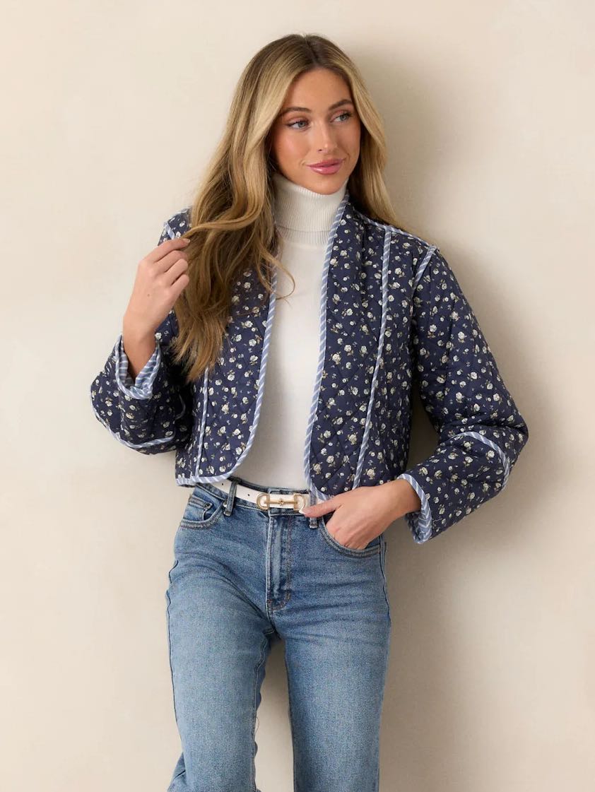 Floral Navy Jacket