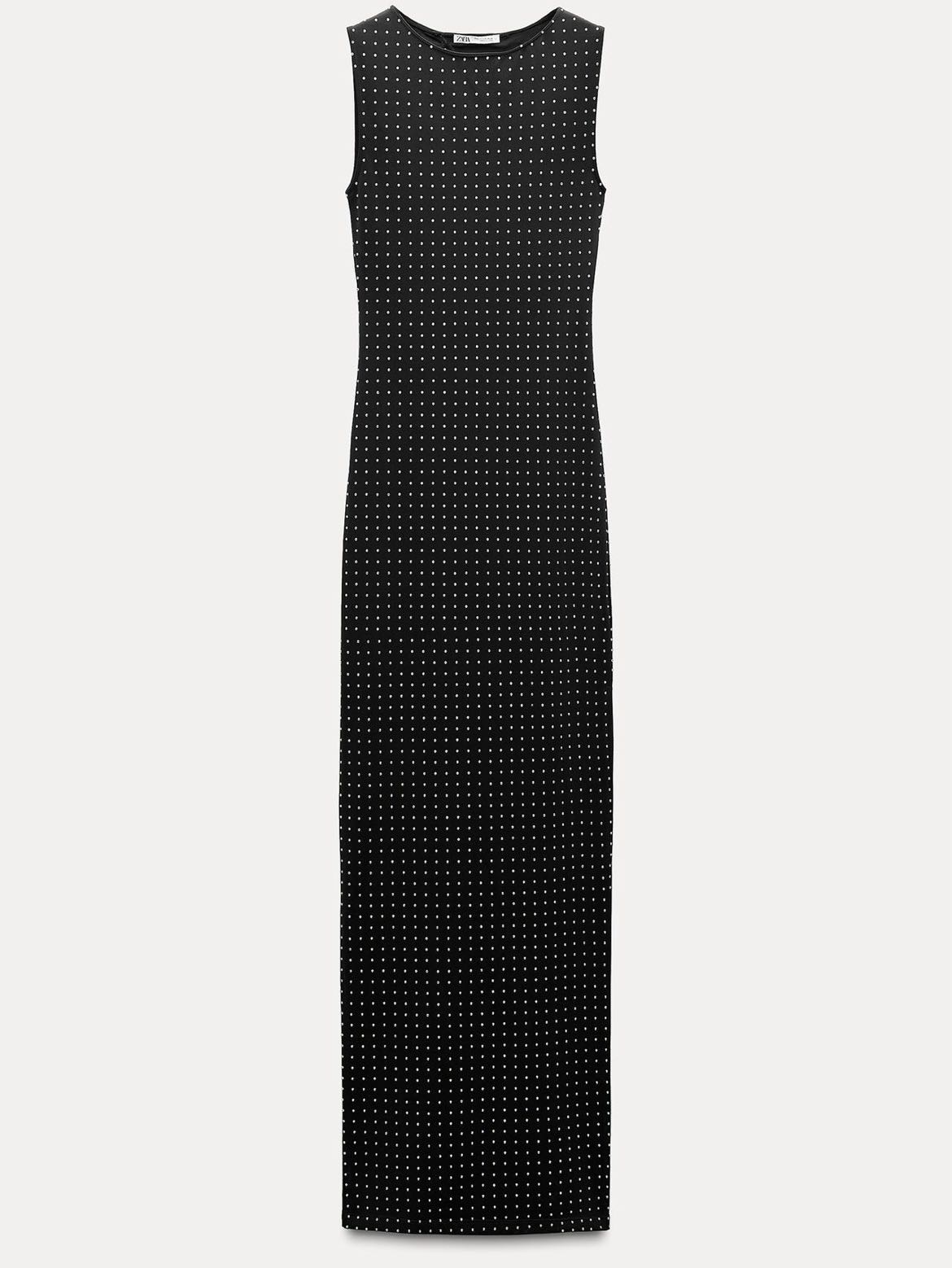 Rhinestone Polyamide Dress