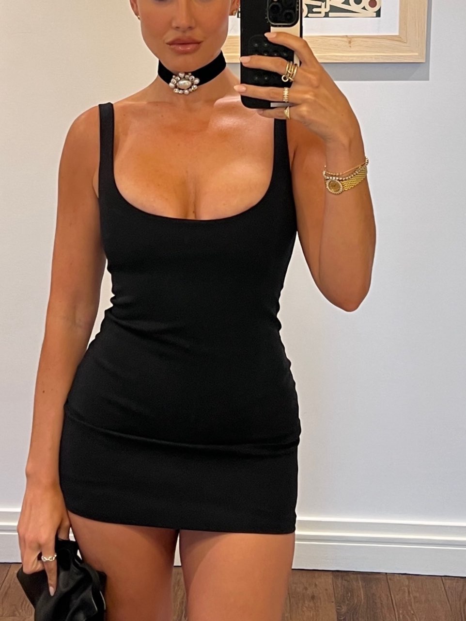 Black Bodycon Mini Dress