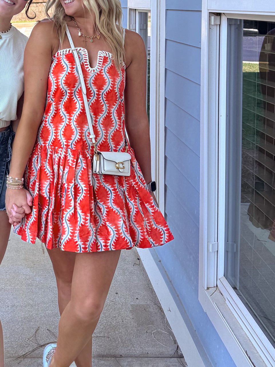 Orange Blue & White Gameday Dress