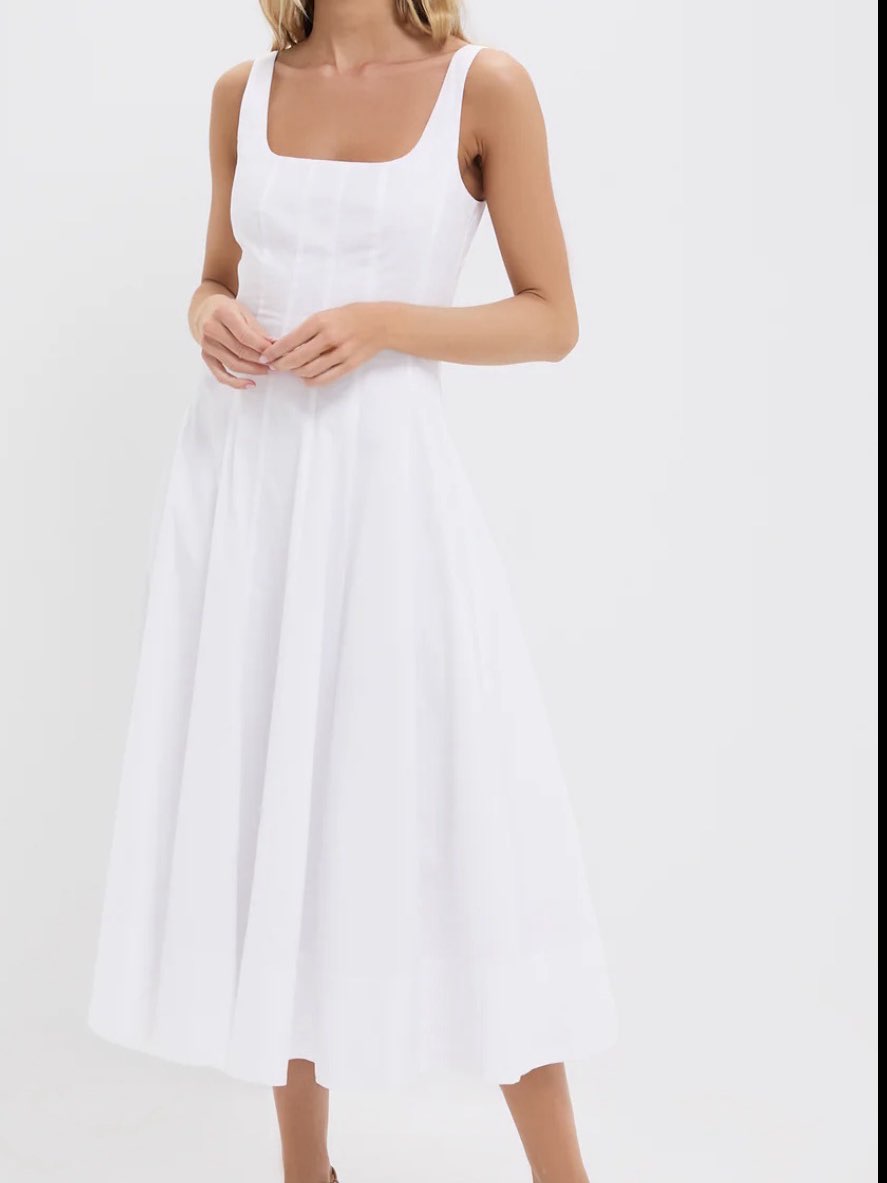 White Midi Dress