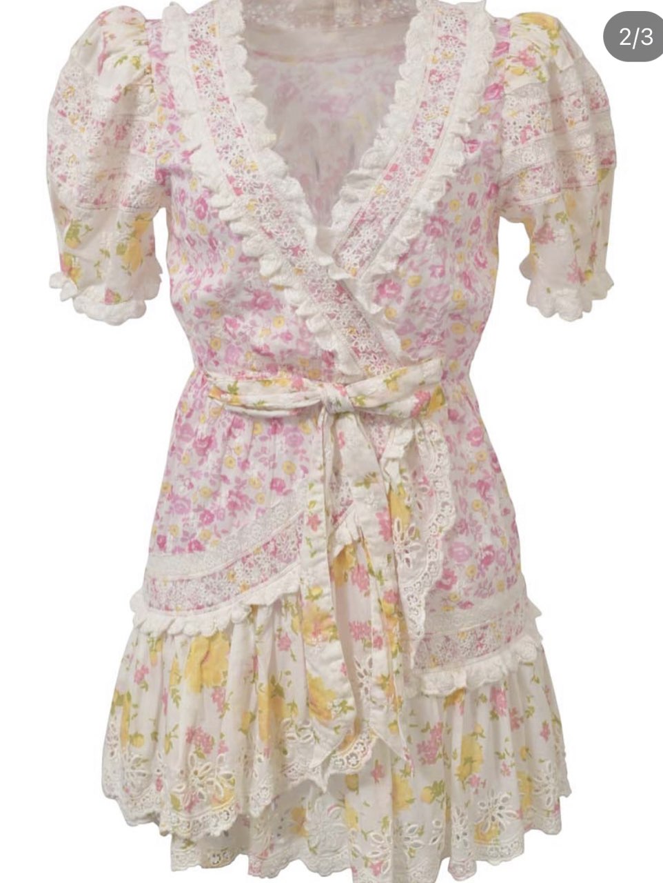 Floral Puff Sleeve Mini Dress