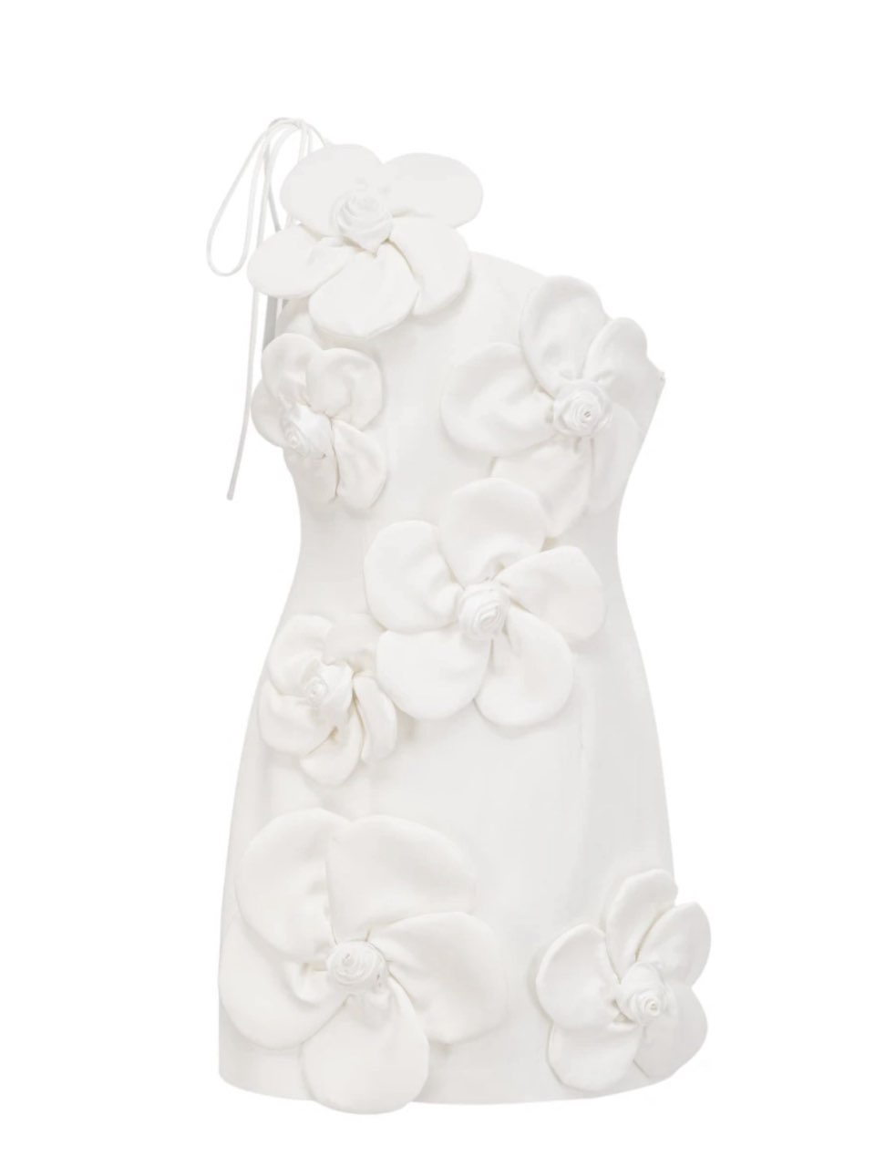 Liane White off-shoulder Mini Dress