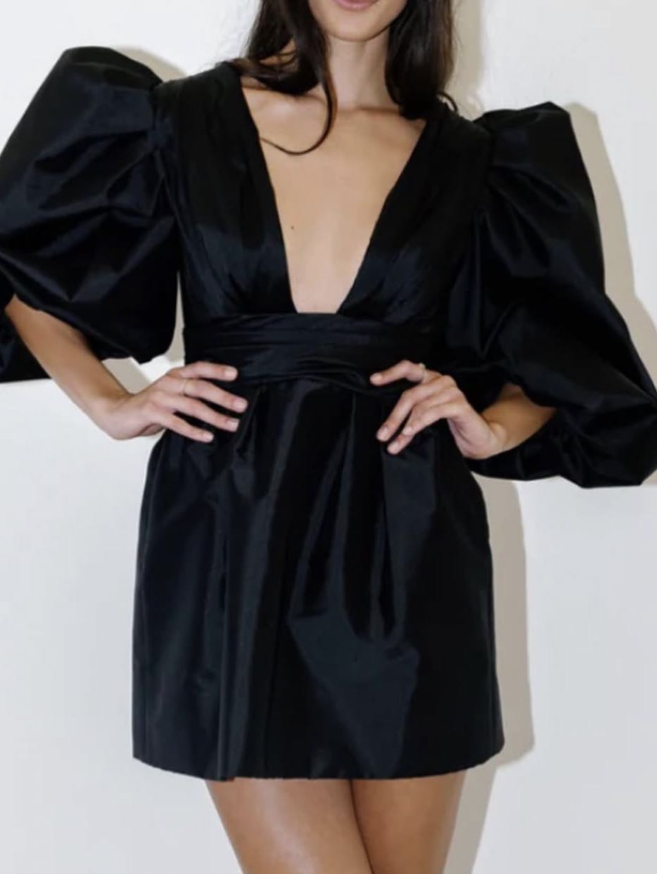 Anthropologie Black Dress Long sleeve