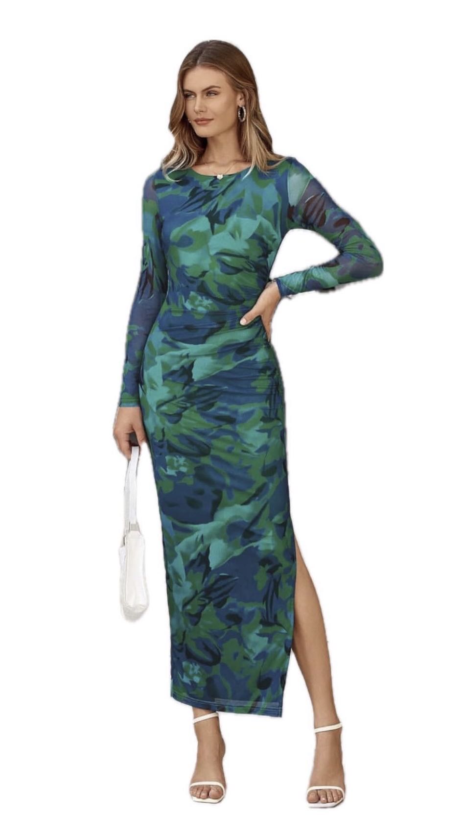 Mesh Maxi Dress
