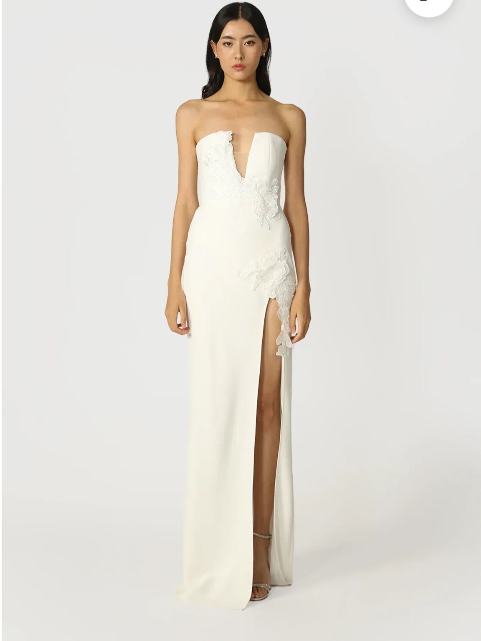 SAU LEE Flora Strapless Gown