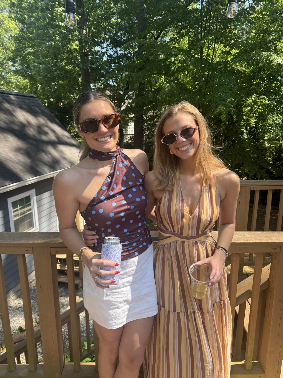 Striped Halter Cutout Maxi Dress