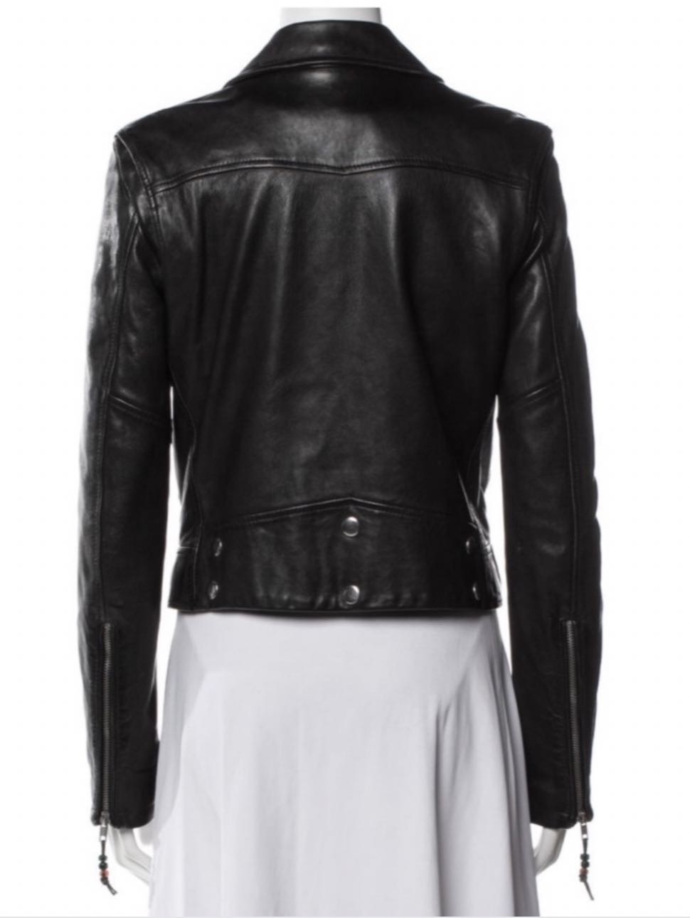 Black Leather Moto Jacket