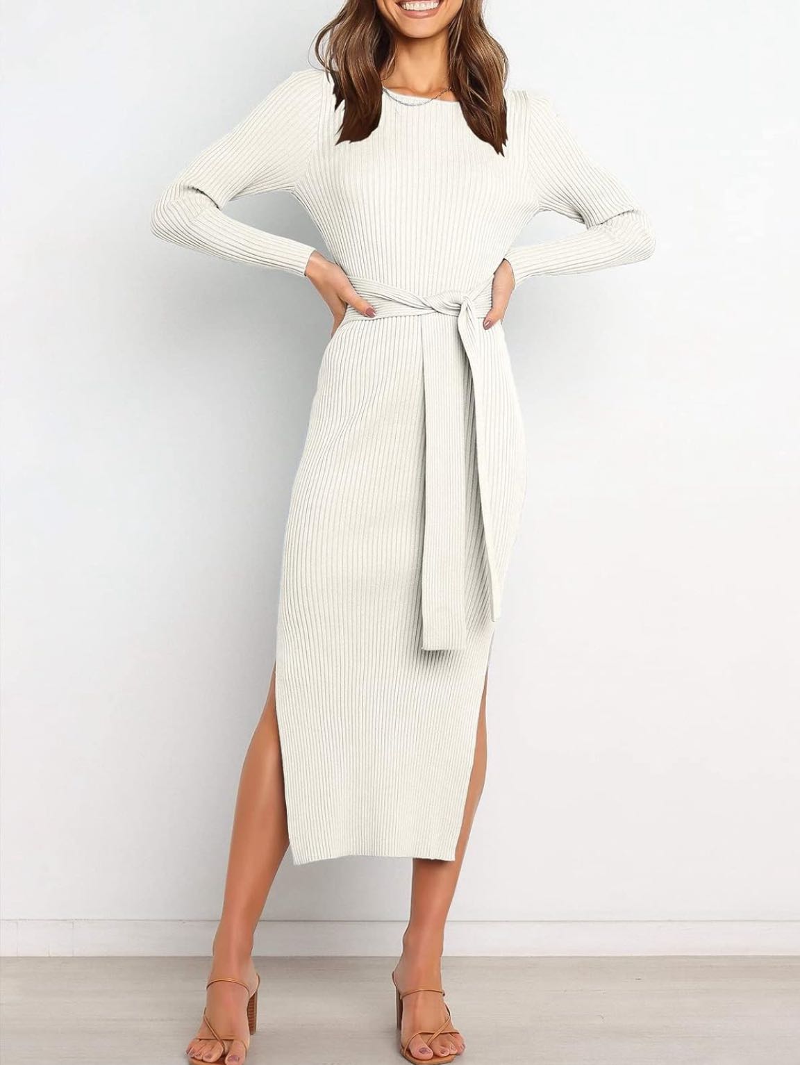 White Sweater Dress