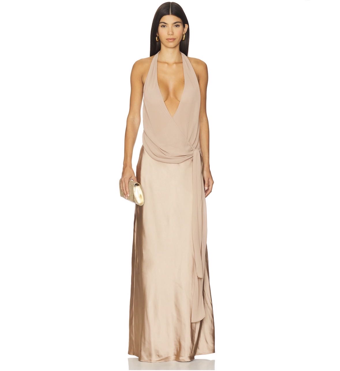 Nyla Gown in Latte
