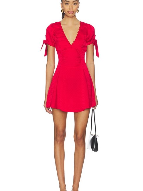 Ella satin mini dress