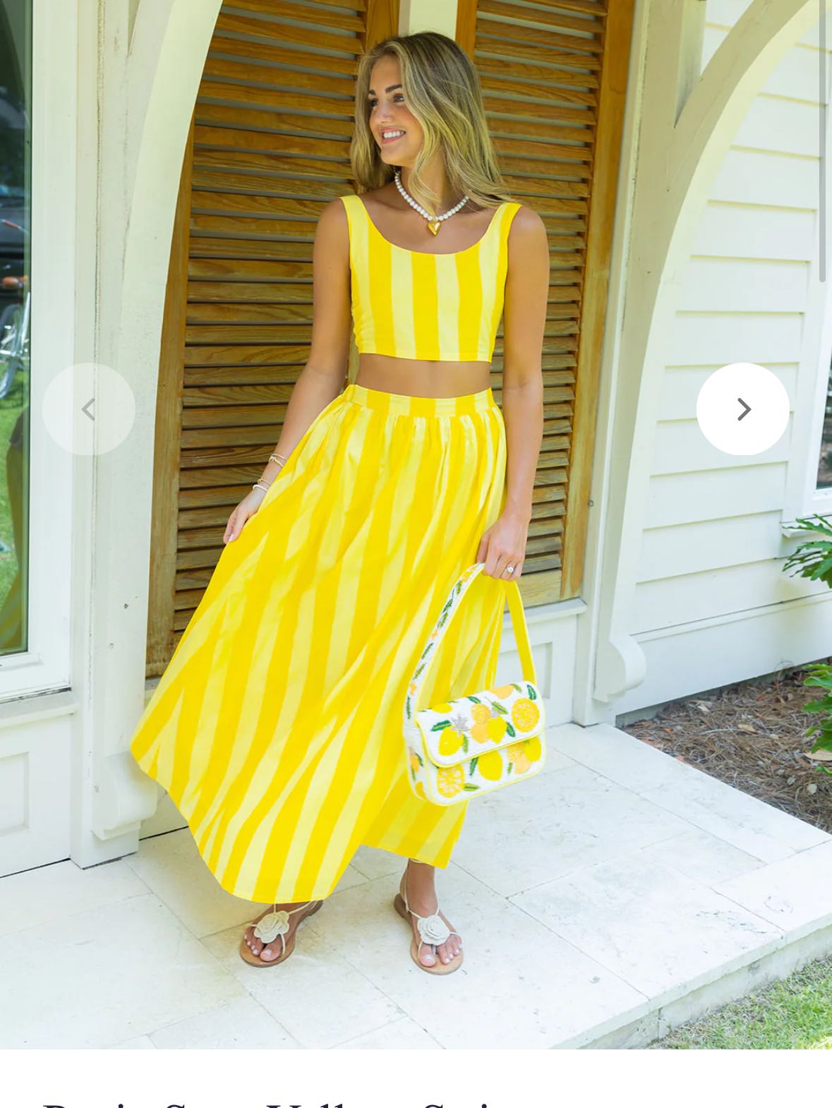 Yellow Stripe Set