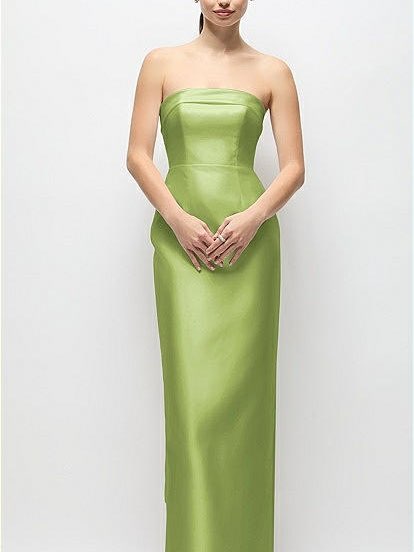 Lime Green Strapless Gown