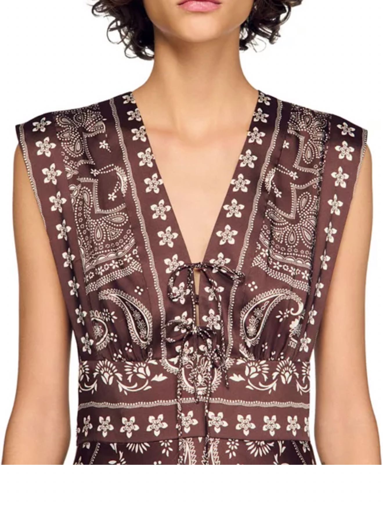 Bandana print maxi dress