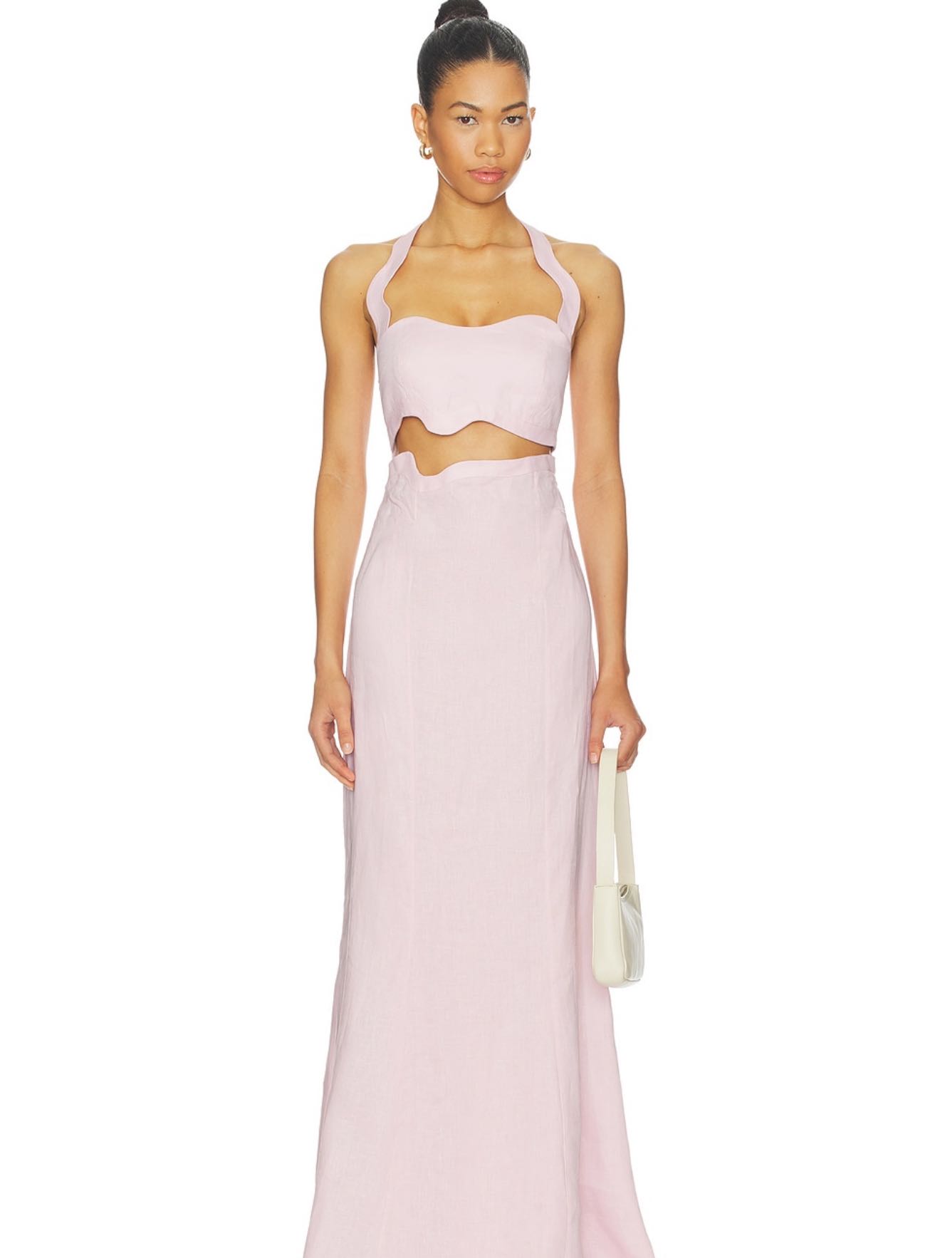 Light pink Scalloped gown