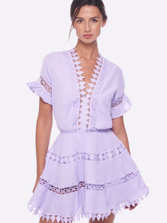 Purple mini dress