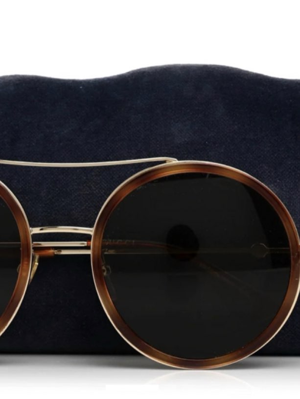 Gucci Round Tortoiseshell Sunglasses