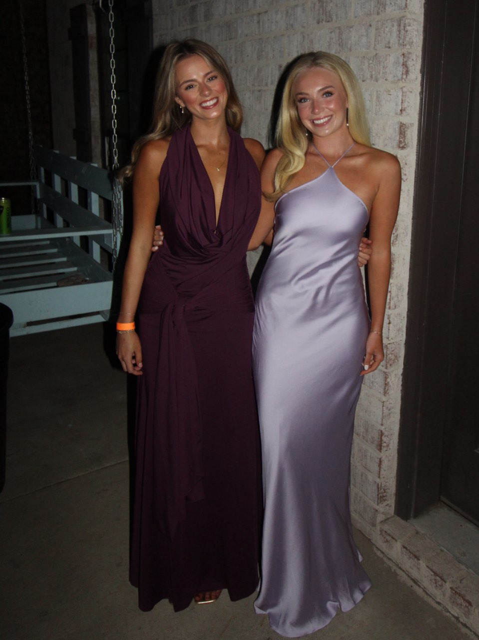 Plum Halter Neck Draped Maxi Dress