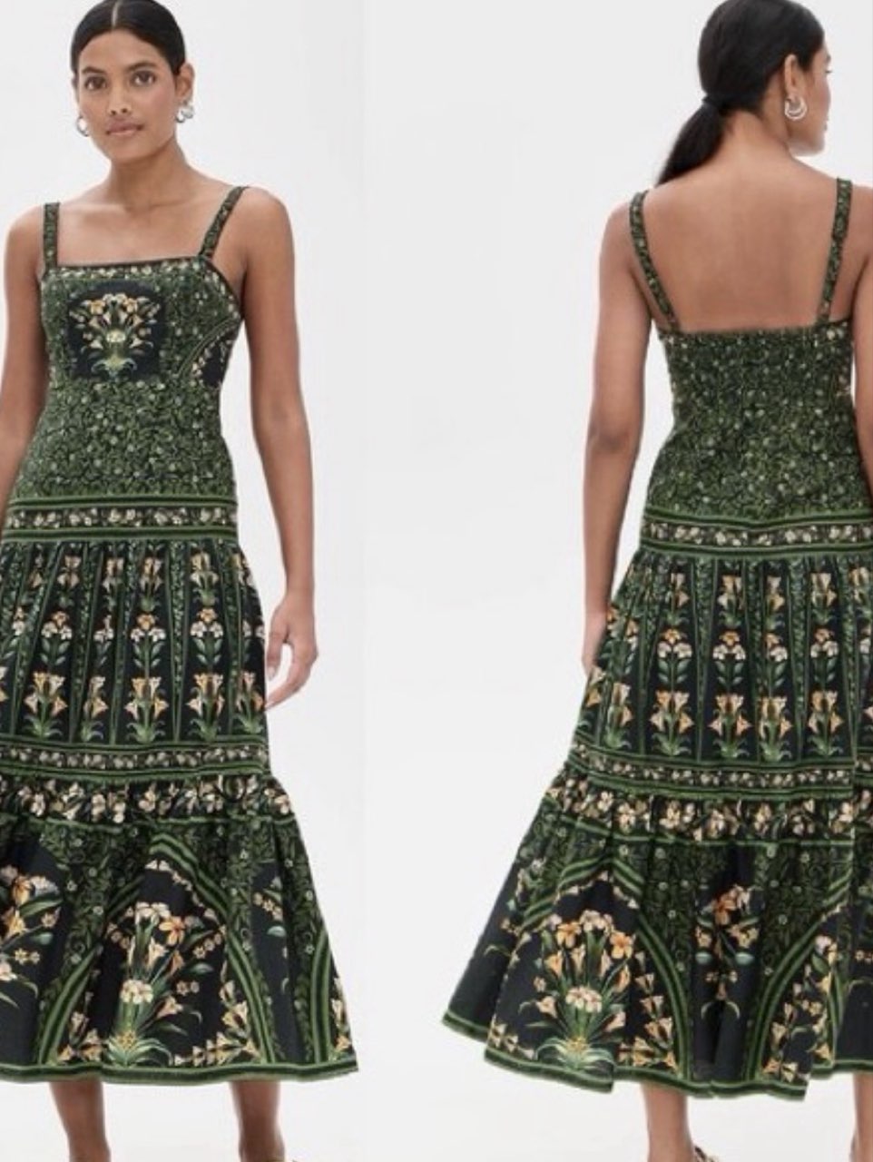 Farm Rio Flowers Arch SleevelessDress