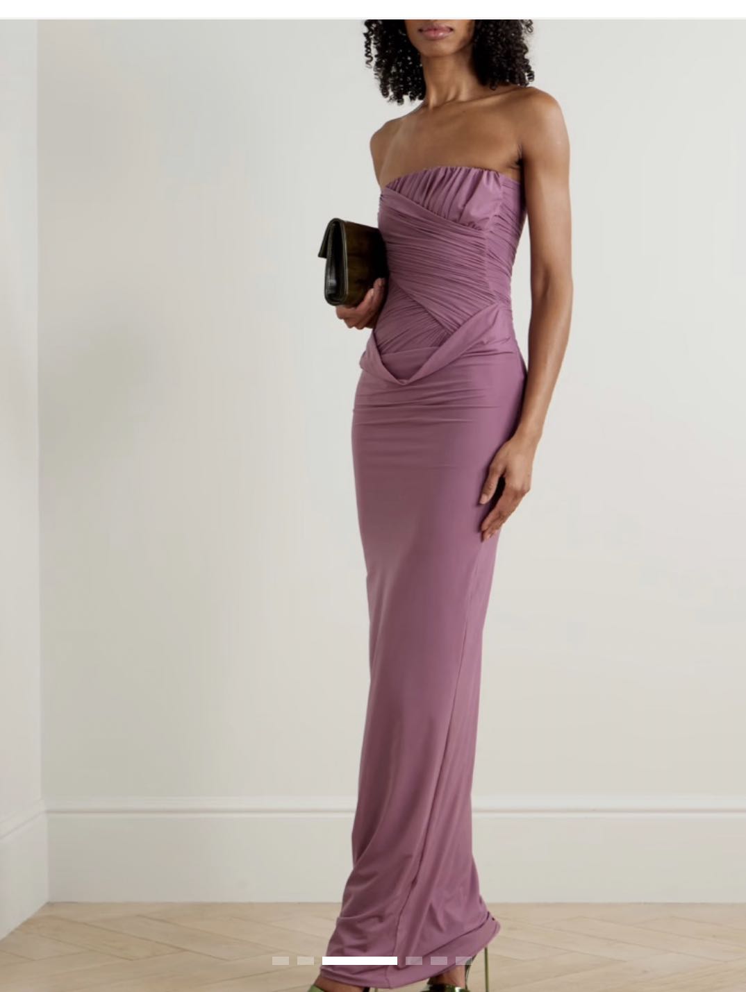 Gorgonia Strapless Draped Maxi Dress