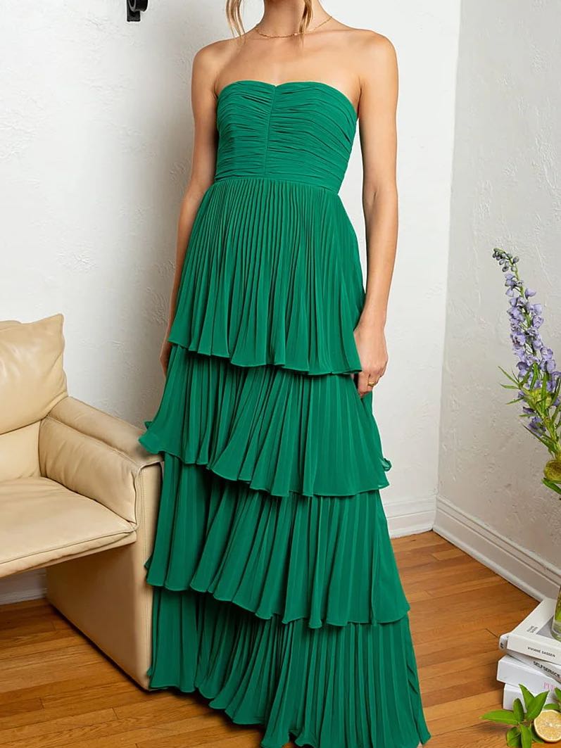 Green formal dress