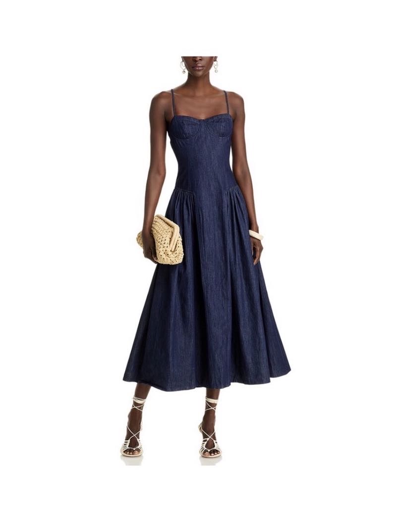 Denim corset dress