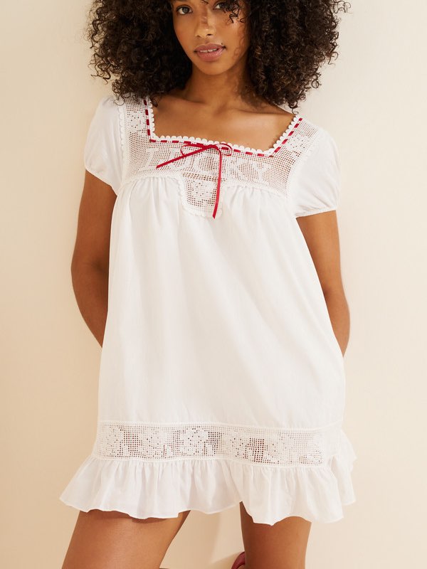 Lucky Poplin mini dress