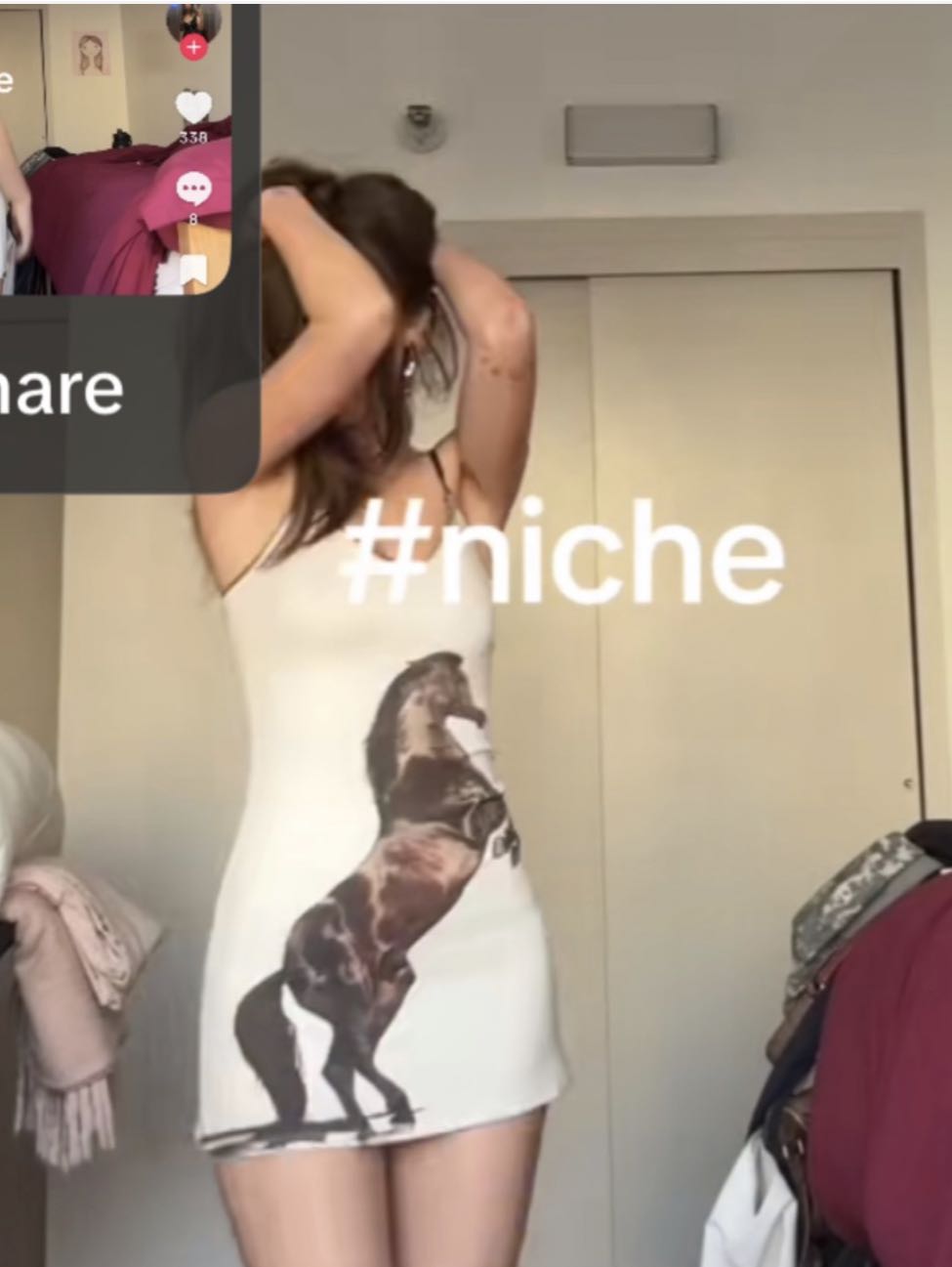 Horse Print Slip Dress