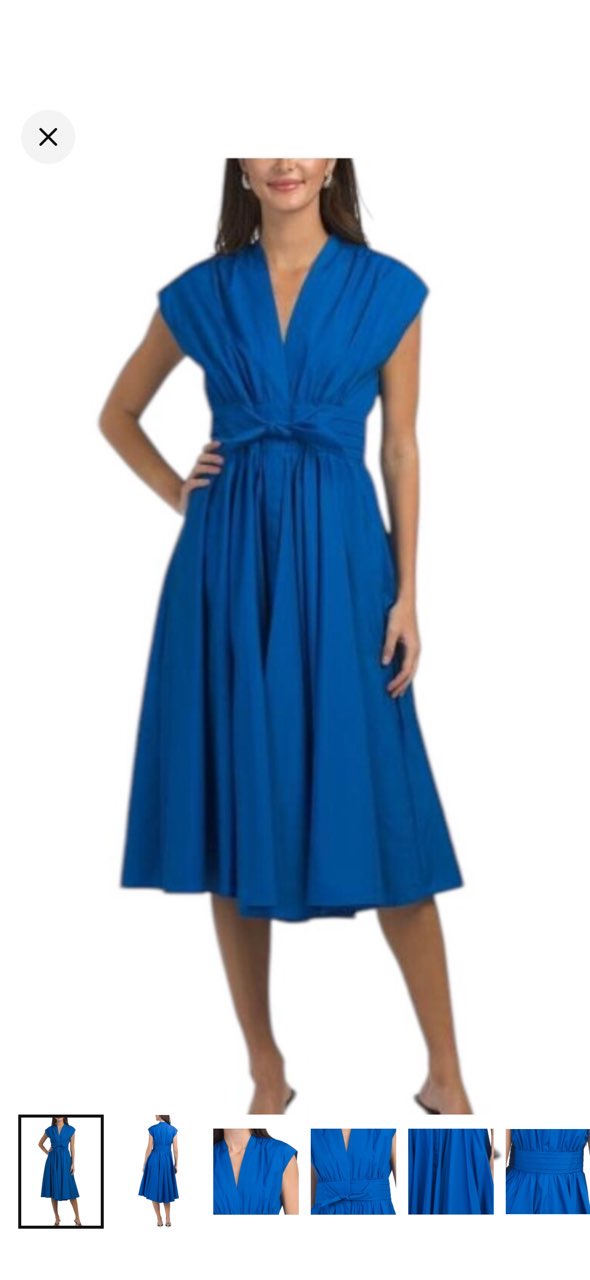 Royal Blue Midi Dress