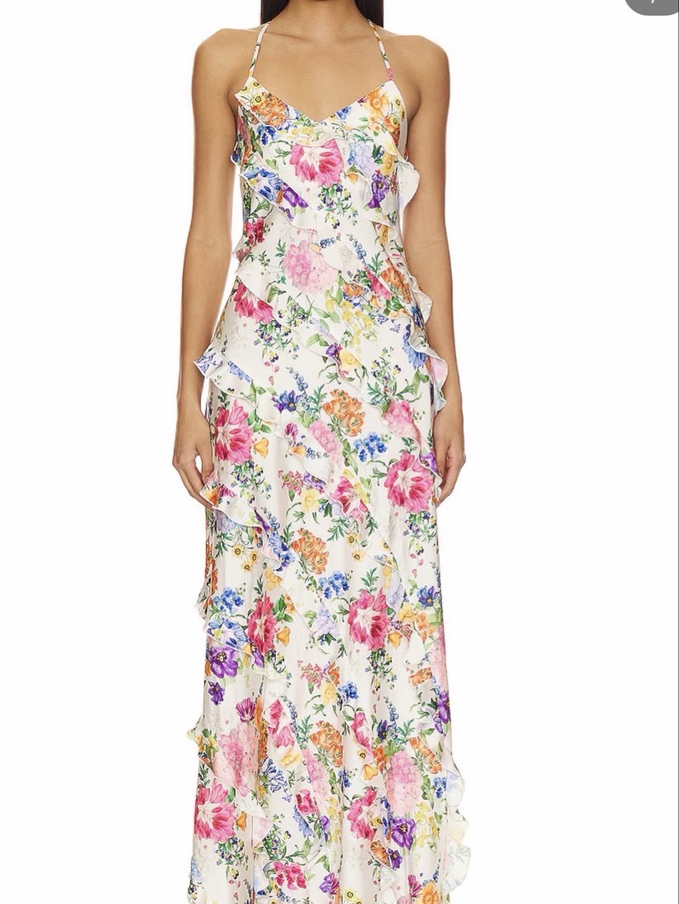 Romance ruffle maxi dress
