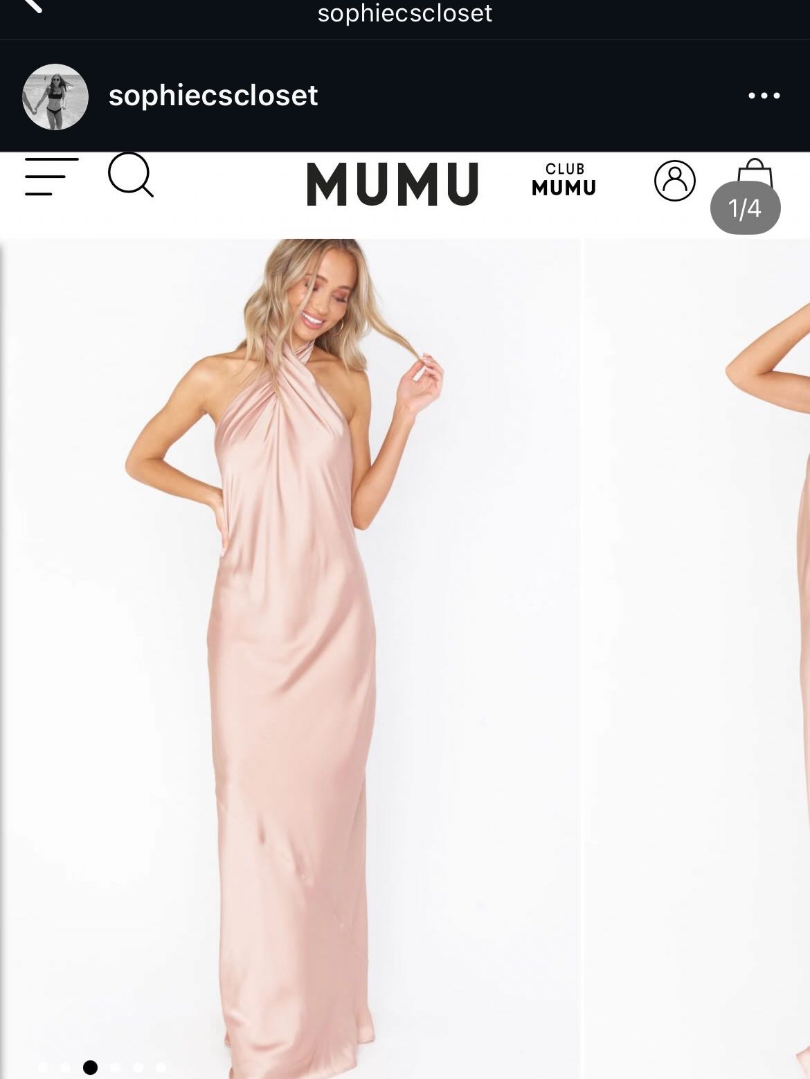 Show me your mumu halter blush pink