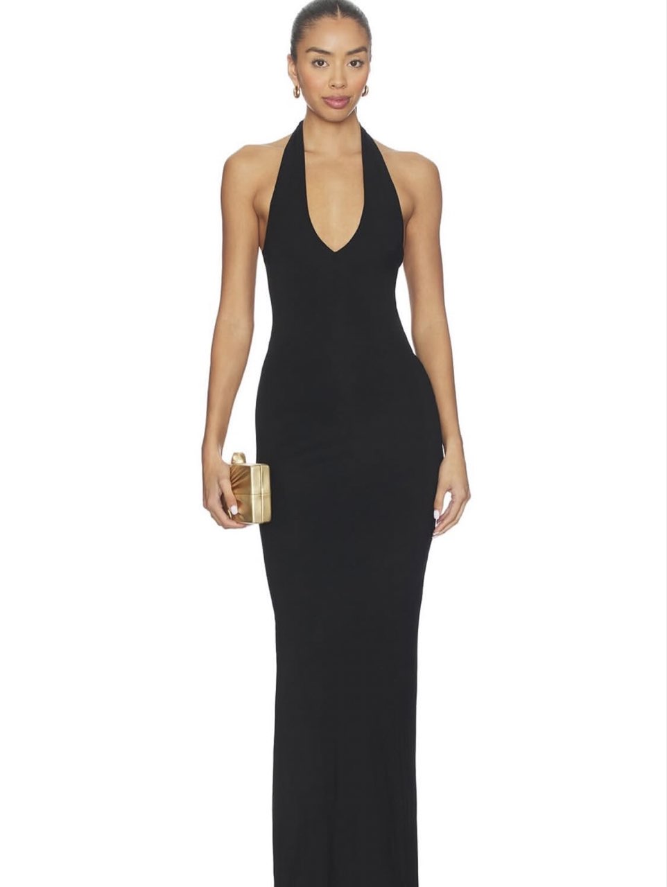 Black Halter Maxi Dress