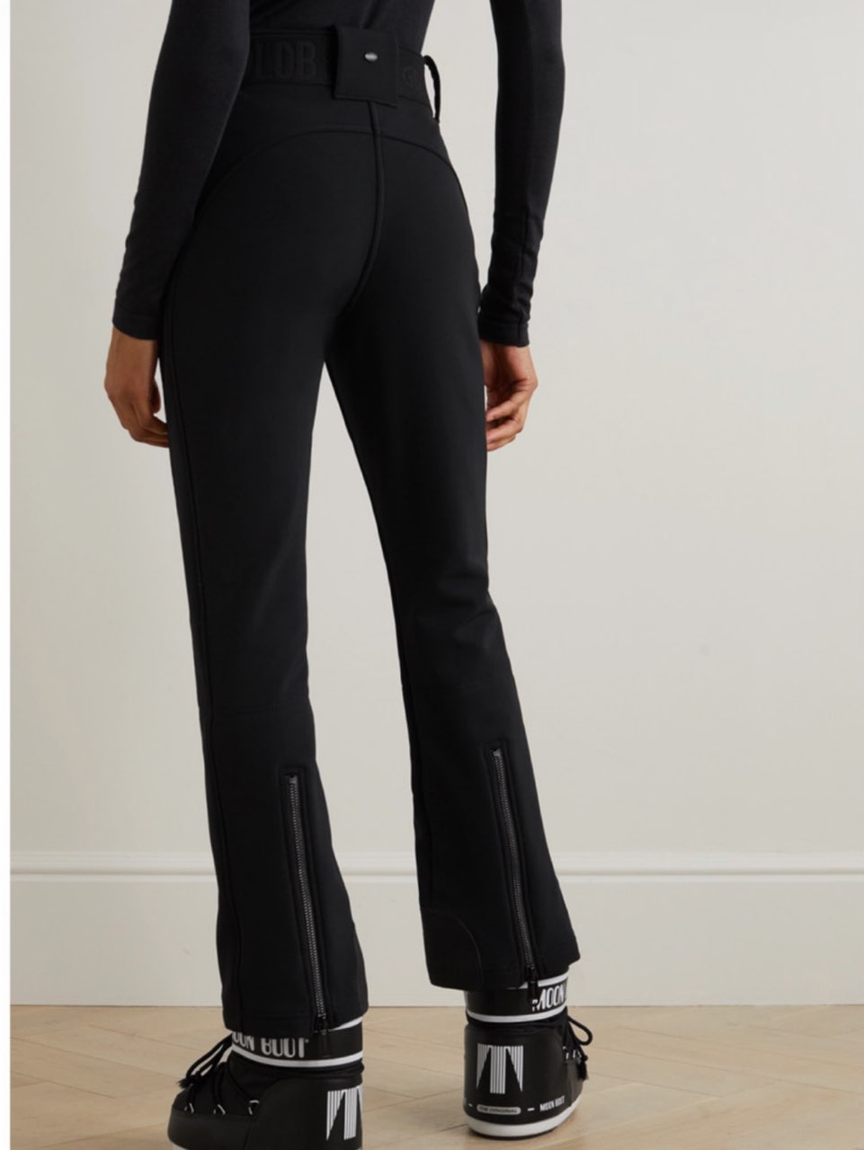 Black Flared Ski Pants