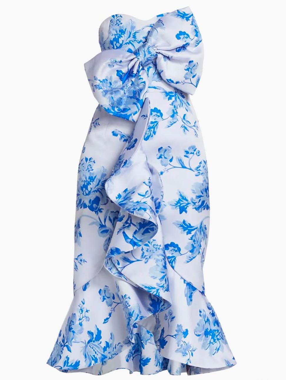 Stephanie Floral Bow Midi Dress