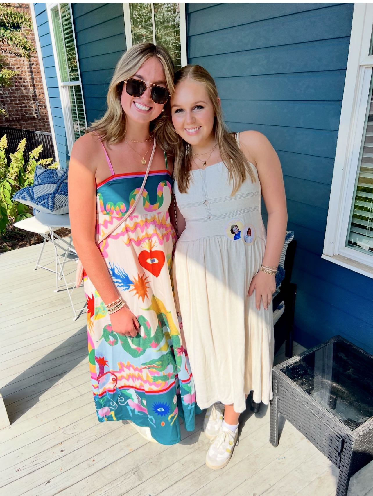 White linen dress
