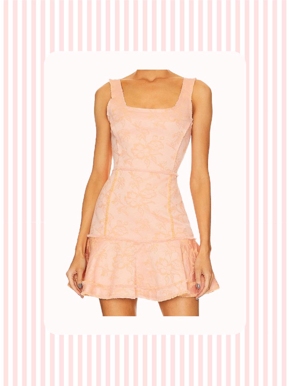 Pink Floral Mini Dress