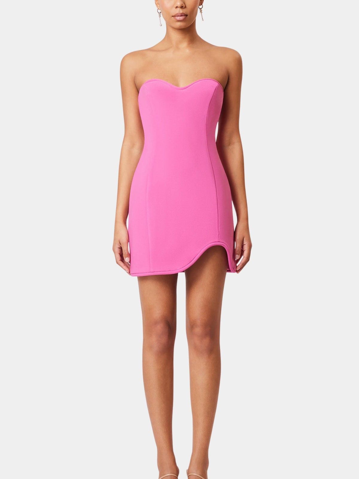 ELLIATT Pink Strapless Mini Dress